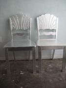 Aet Deco silver leaf oak chairs