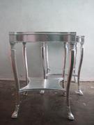 Silver leaf 50's retro side tables